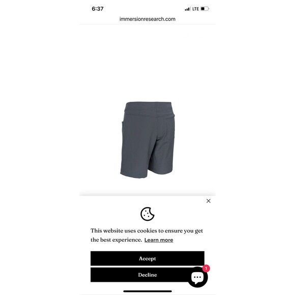 Womens Immersion Research Penstock Paddle / Water Board Shorts Size 14 - Picture 11 of 12